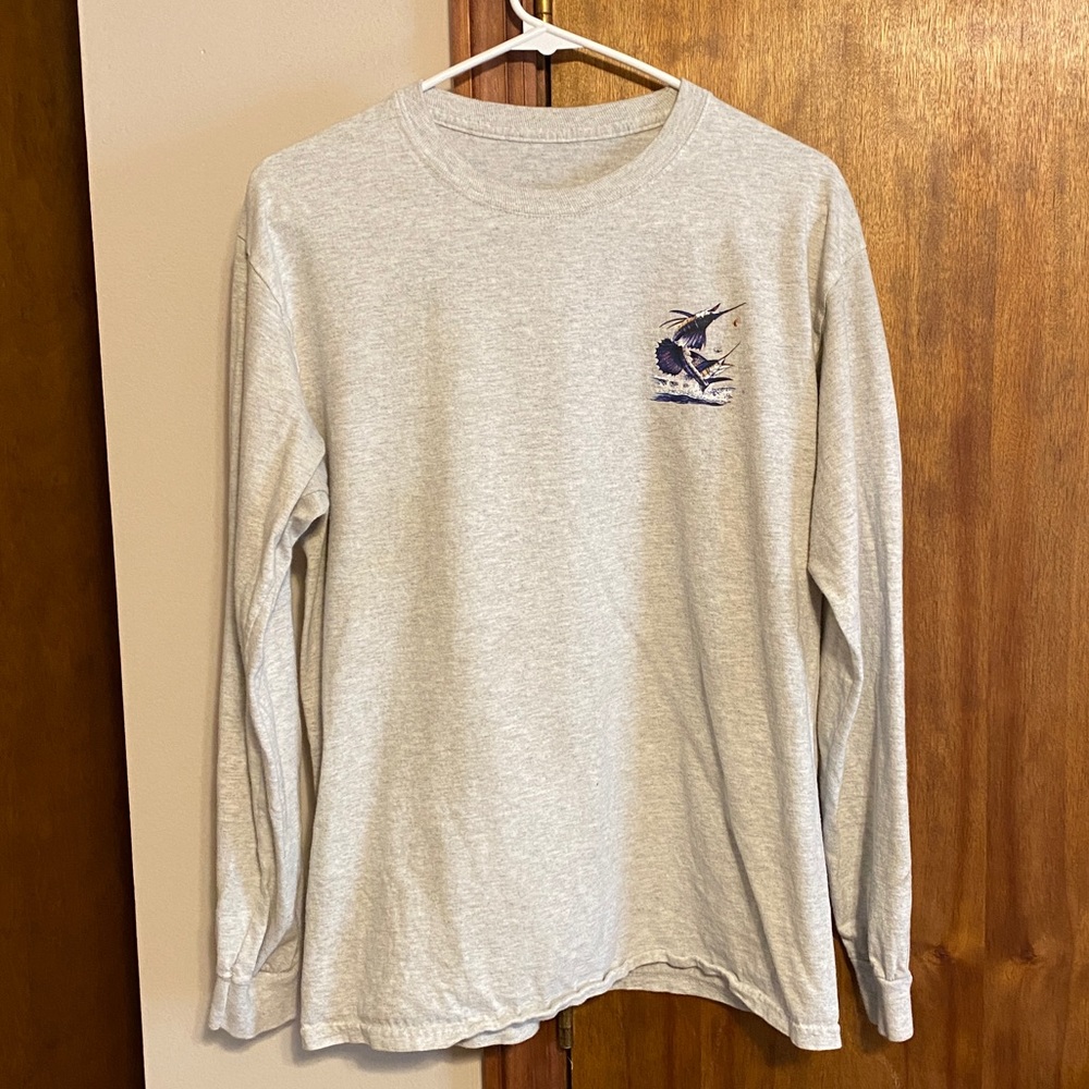 Men’s Lucky Ride Blue Marlin Long Sleeve Size S